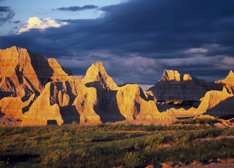 Badlands At Sunset